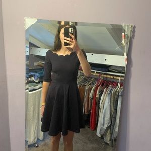 Lulus scallop neckline dress
